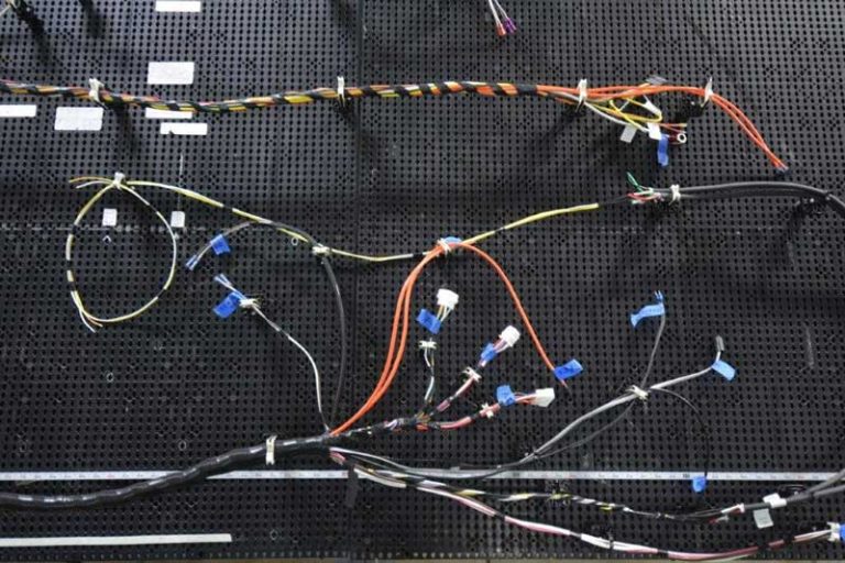 Large Wire Harness, closeup of termination points
