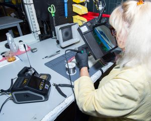 DECA employee at work