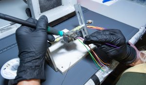 DECA hand soldering close up